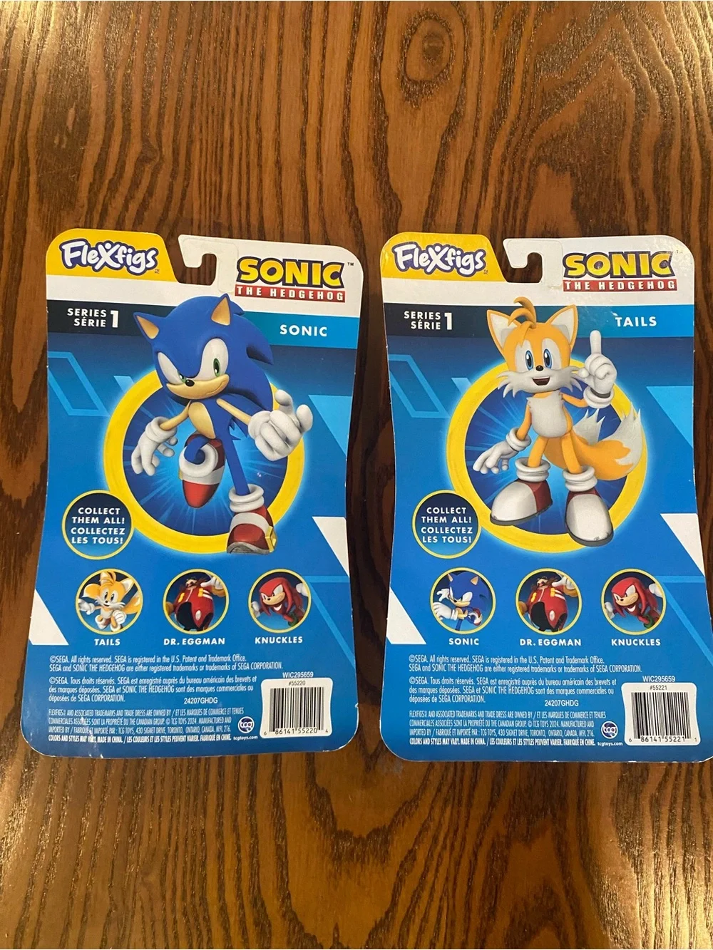 Sonic FlexiFigs Series 1 Tails Figure – Blue & Yellow Packaging